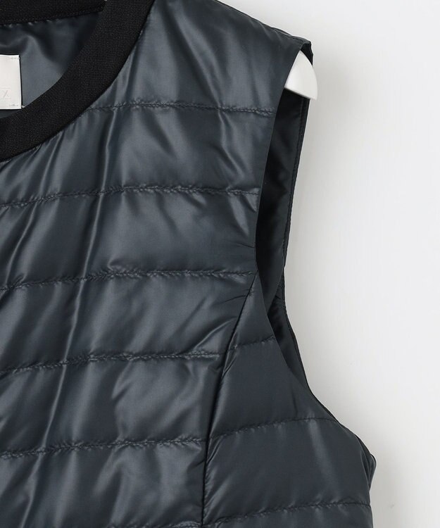 自由区 【洗える】ライトダウン ジレ ミッドナイト