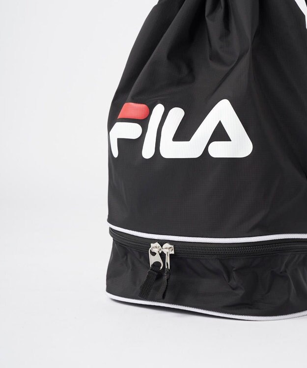 OP／FILA 【FILA】ベーシック二重底ボンサック ブラック