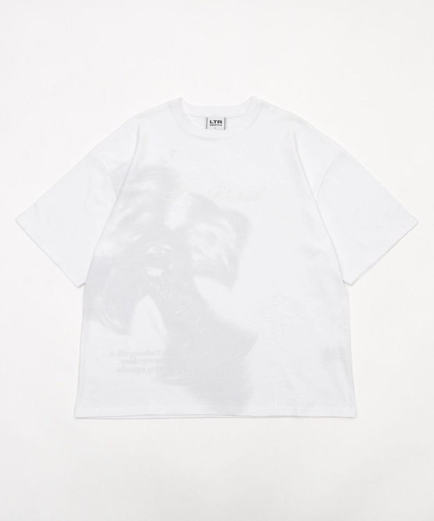 WEGO 【ユニセックス着用ITEM】ラインストーングラフィックT（SS） ホワイト