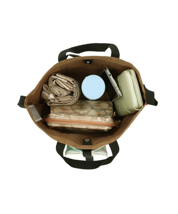 ROOTOTE 9634【ALLIANCE FOR THE BLUE × ROOTOTE】漁網ナイロン デリ2way-A 03：ブラウン