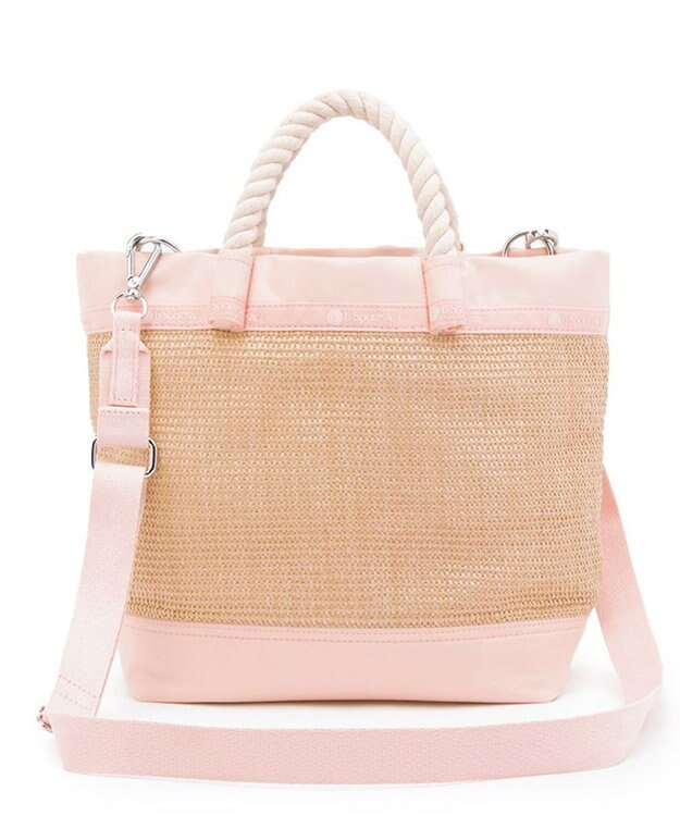 LeSportsac TOP HANDLE CROSSBODY/ピーチブラッシュラフィア ピーチブラッシュラフィア