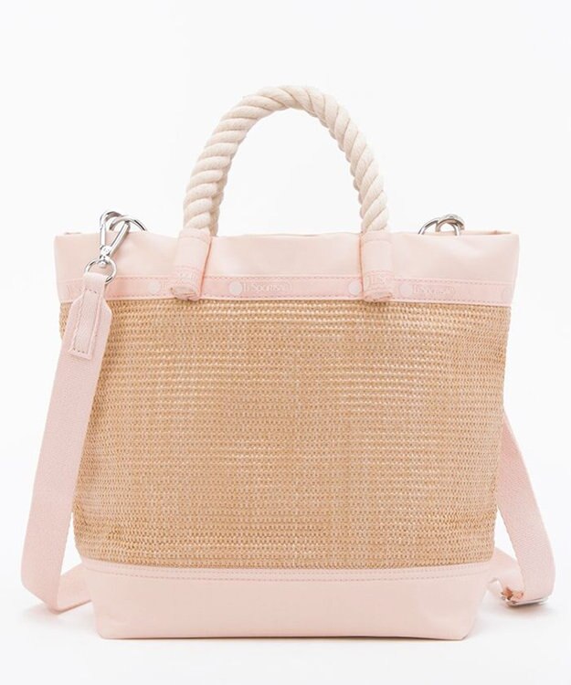LeSportsac TOP HANDLE CROSSBODY/ピーチブラッシュラフィア ピーチブラッシュラフィア