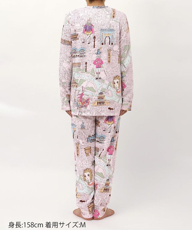 tsumori chisato SLEEP ツモリチサト パジャマ 長袖 長ズボン 綿混(本体) あったか レディース  UDW450 /ワコール ピンク