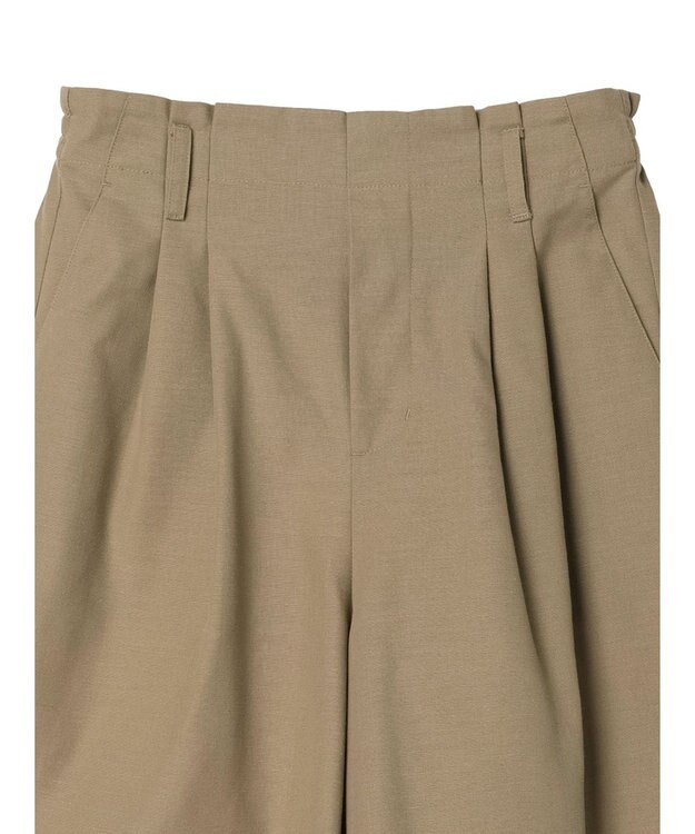 Green Parks 綿麻混ハーフパンツ Black