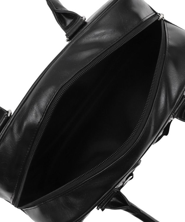 WEGO レースアップボストンバッグ ブラック