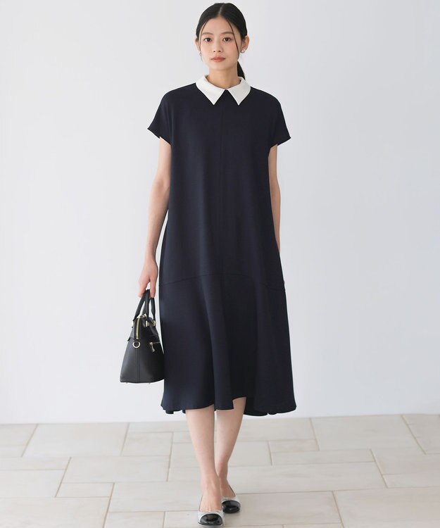 組曲 S 【先行予約】ライトリネンライク ワンピース ネイビー系