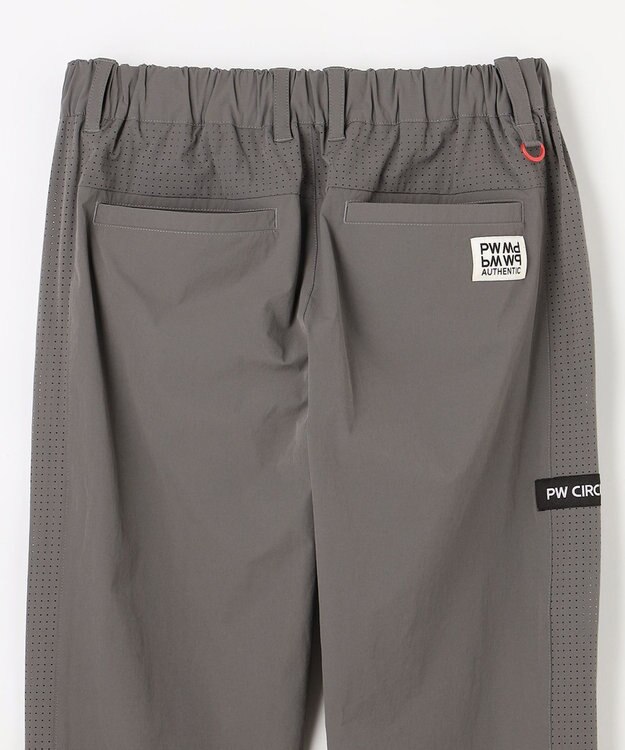 PW CIRCULUS 【MEN】サイドパンチング テーパードパンツ ゴルフ グレー系