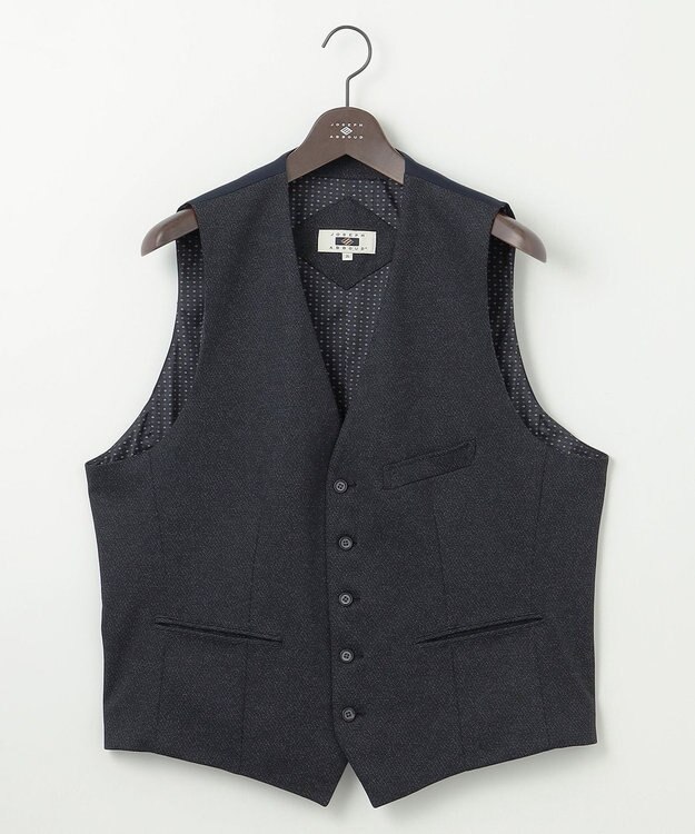 JOSEPH ABBOUD 【キングサイズ・ストレッチ/弱撥水】ムリネ ジャージ ベスト ネイビー系