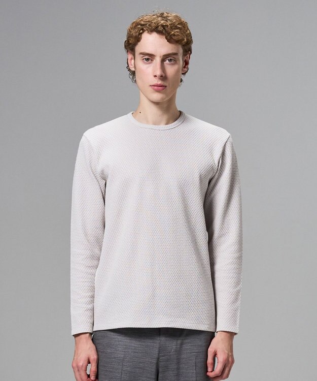 JOSEPH HOMME チャンディーガルジャージー　クルーネックカットソー アイボリー系