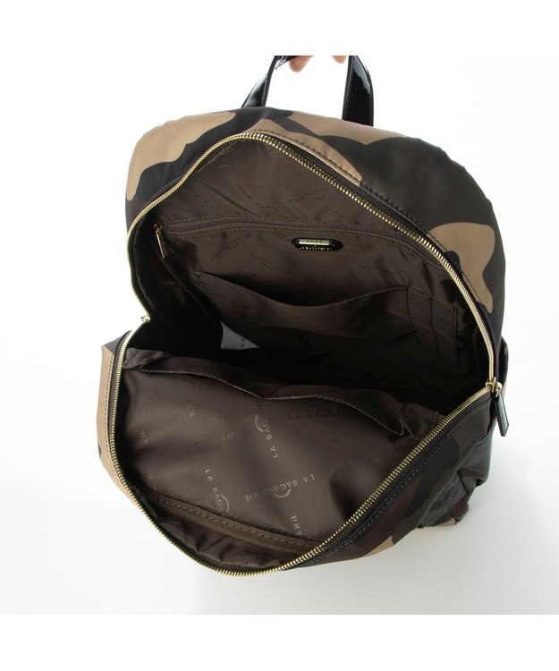 LA BAGAGERIE 【インクジェットプリント】リュックサック カモフラージュ