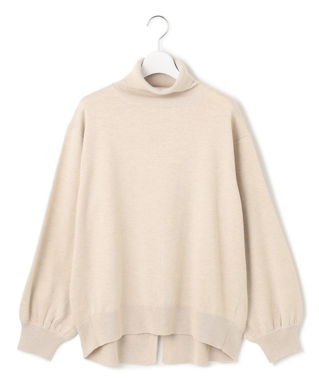 J.PRESS YORK STREET 【WOMEN】ANTI PILLING WOOL ロールネックニット アイボリー系