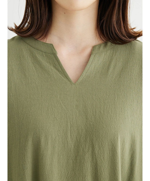 Green Parks ・ＥＬＥＮＣＡＲＥ　ＤＵＥ　バックリボンワンピース Khaki