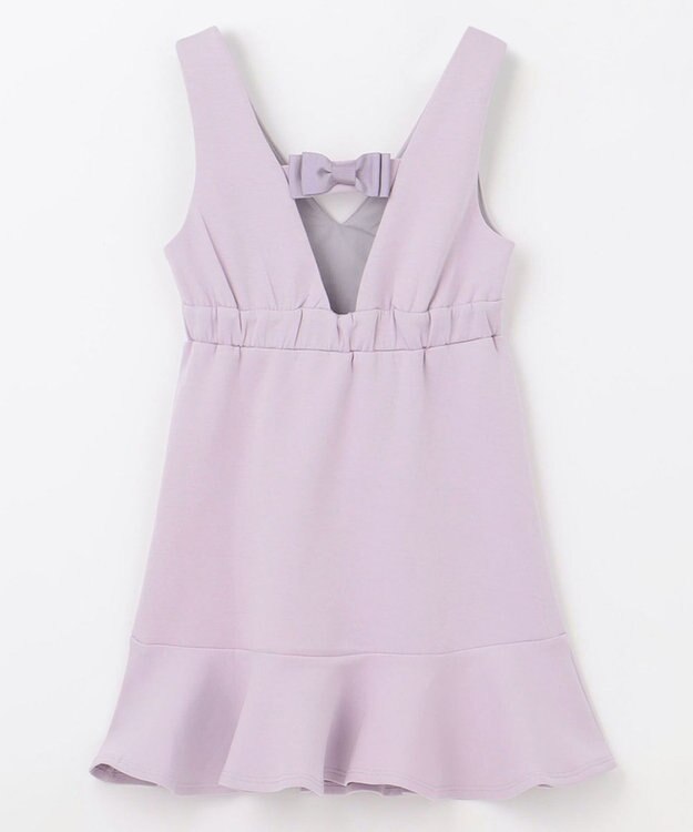 組曲 KIDS 【150-160㎝】ダンボールニット ジャンスカ ライラック系