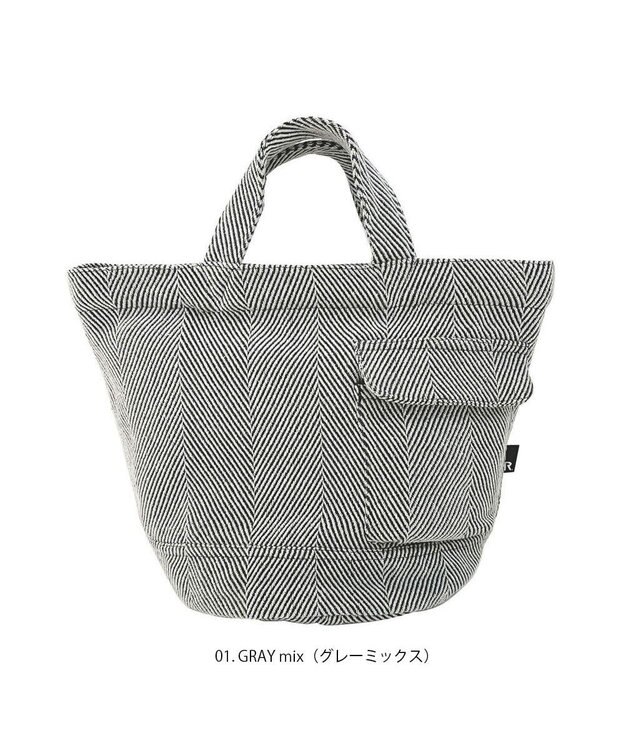 ROOTOTE 1285【ボトルホルダー付き】SN.デリ.リサイクルコットンH-A 01：グレーミックス