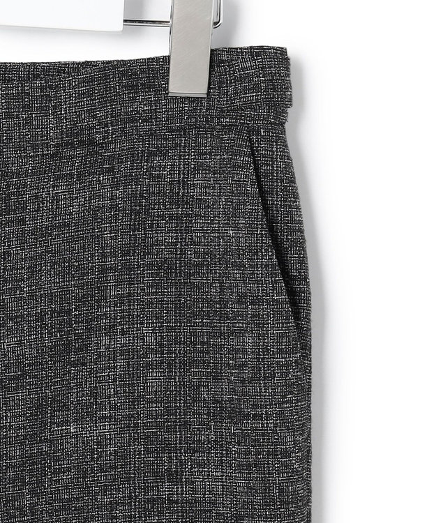 ICB L 【先行予約】ミックスブッチャー クロップドパンツ ブラック×オフホワイト