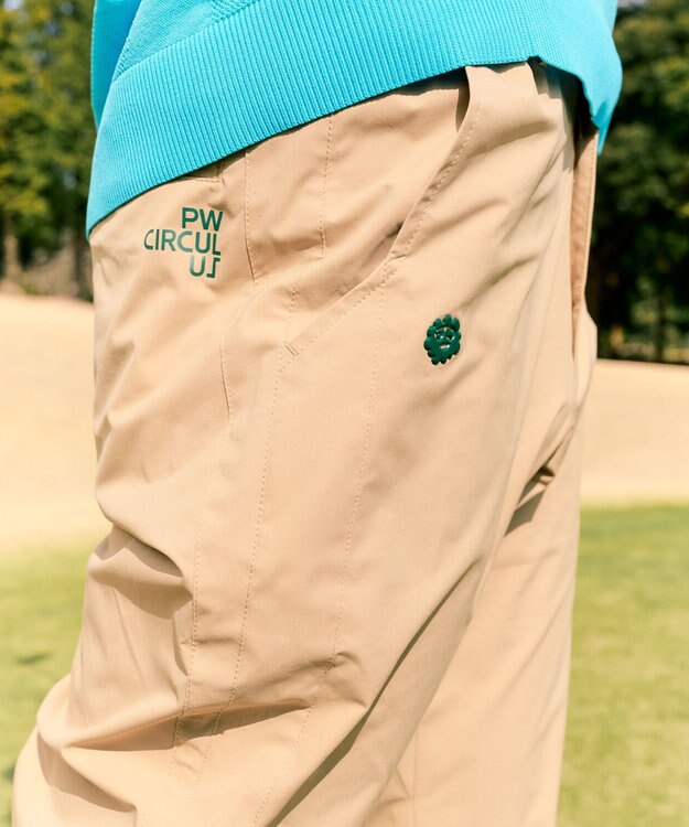 PW CIRCULUS 【花粉がつきにくい】【MEN】BASICテーパードパンツ ゴルフ ベージュ系