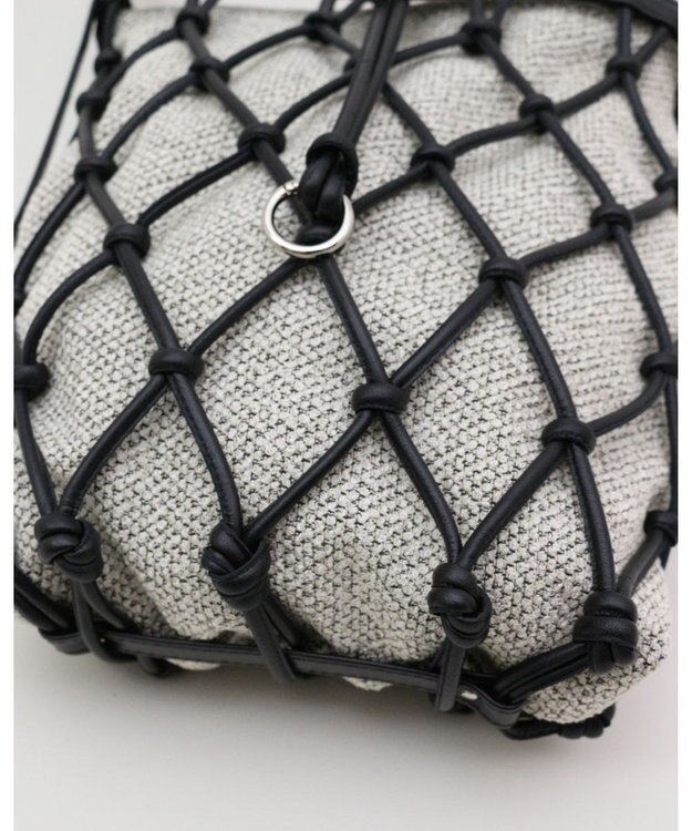 MORROW by thank 【軽量】レザーメッシュバック / NATALIE ブラック X BWミックス