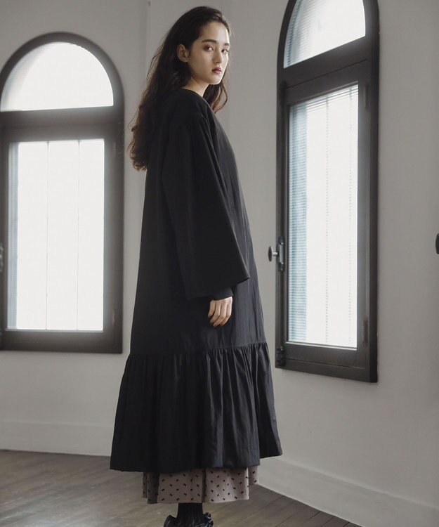 Green Parks ■ＥＳＣＡＲ　パディングロングコート Black