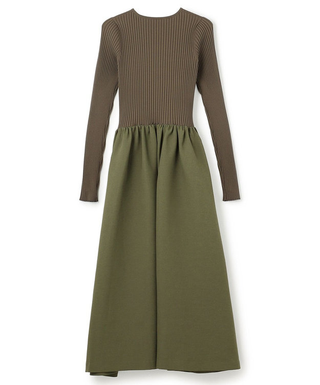 NAVE 【Nave・洗える】コンビネーションドレス カーキ系