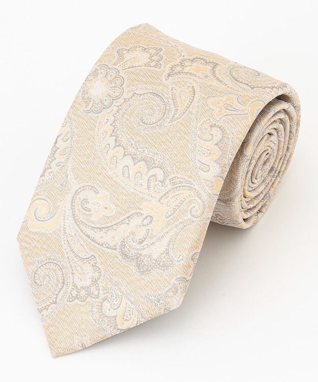 J.PRESS MEN 【LUXURY SILK】ペイズリー ネクタイ ライトグレー系7