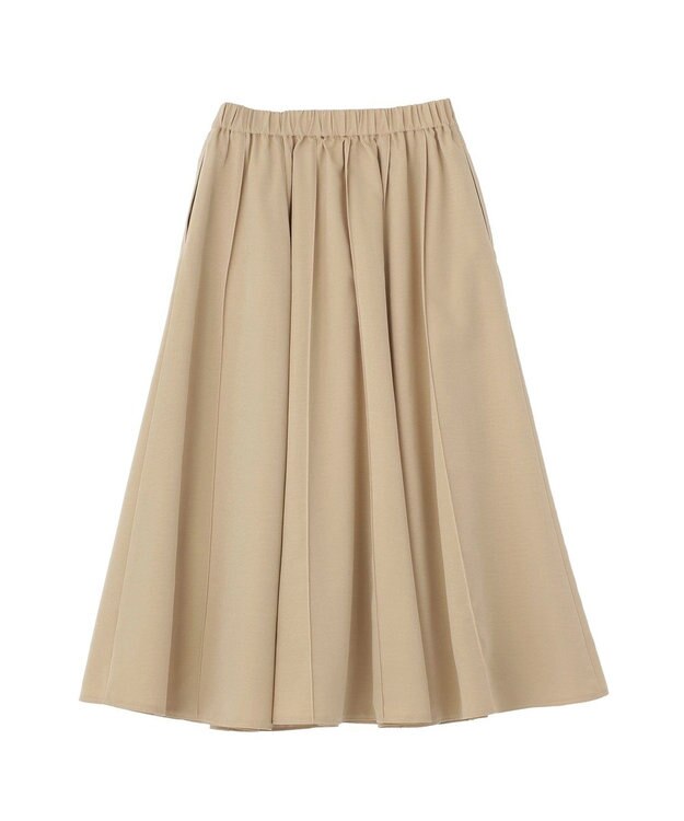 Green Parks ＳＥＴ２点スキッパーブラウス＋プリーツスカート Beige