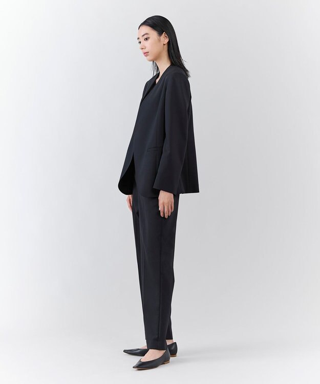 23区 L 【エステータ】ライトダブルクロス ジャケット ブラック系