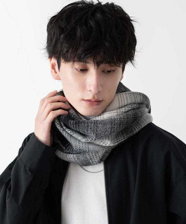 WEGO 【ユニセックス着用ITEM】大判ストール 柄1