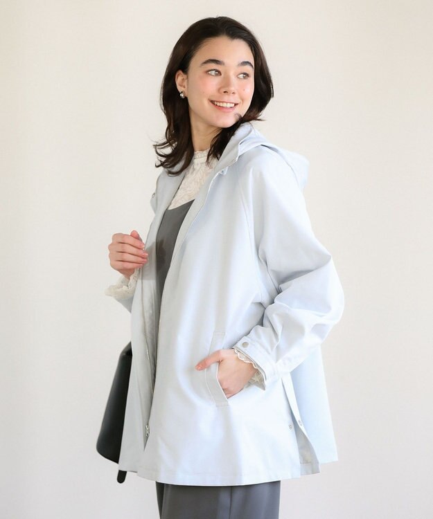 Green Parks 撥水加工Ａラインマウンテンパーカー Sax