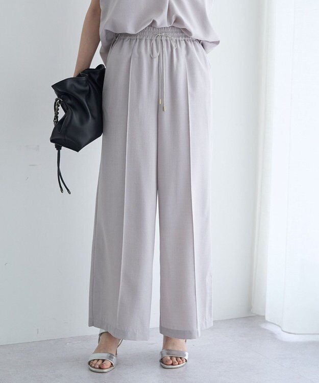 YECCA VECCA 【UVカット】サラサライージーワイドパンツ Light Gray
