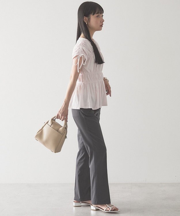 AMERICAN HOLIC 【予約】シャーリングショルダーリボンプルオーバー Light Pink