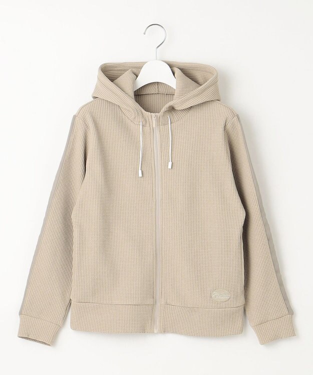 23区GOLF 【WOMEN】【UVケア】テクニカルワッフル フーディ ベージュ系