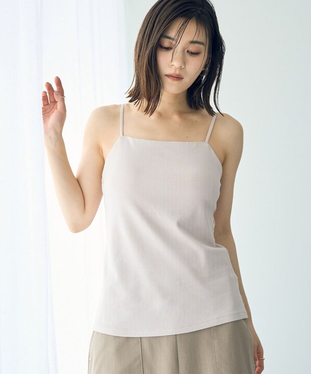 YECCA VECCA カップ付きベアキャミソール