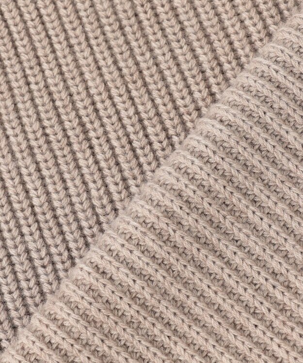 BEIGE， 【洗える】LEADER / ボタンディティールハイネックトップス Taupe