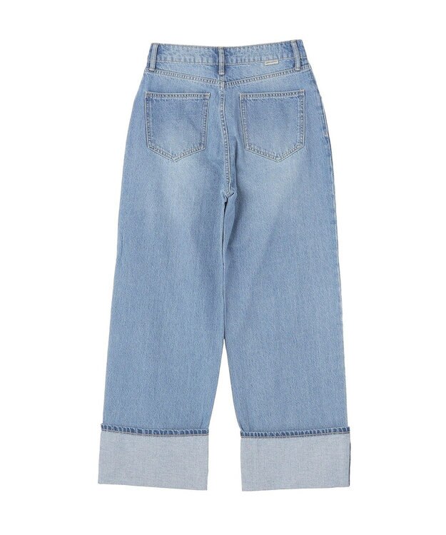 AMERICAN HOLIC ミドルオンスロールアップデニムパンツ Light Indigo