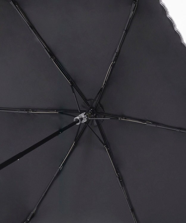 MOONBAT 【一級遮光/晴雨兼用日傘】ランバン オン ブルー (LANVIN en Blue)  折りたたみ日傘 フラワーグリッター オフホワイト