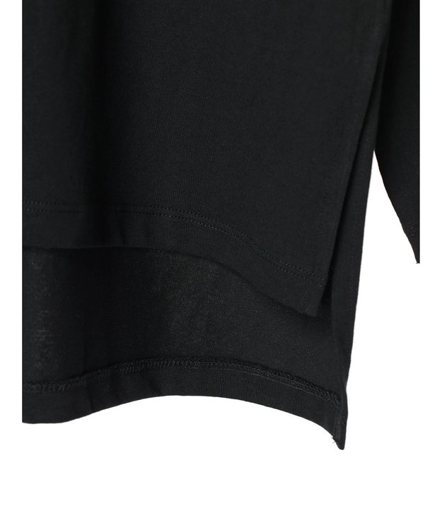 AMERICAN HOLIC アシンメトリー切替カットチュニック Black