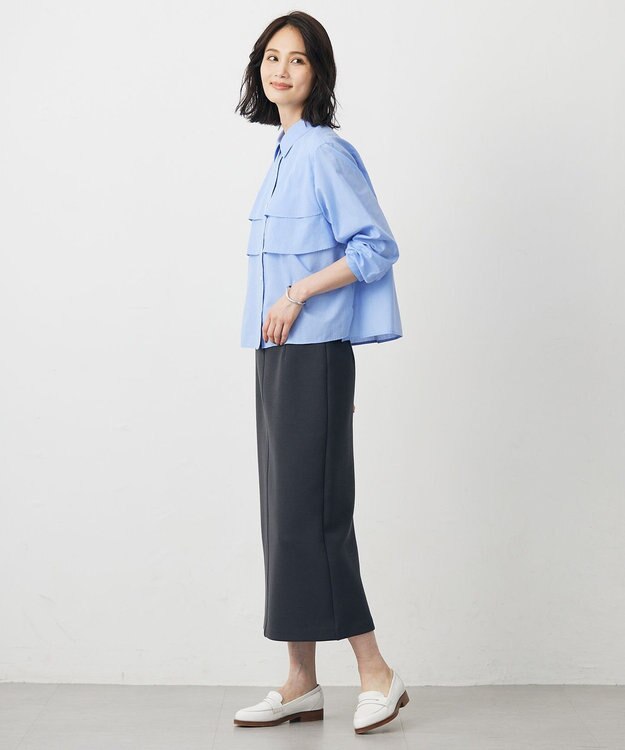 J.PRESS LADIES COTTON TEX ブラウス サックス系
