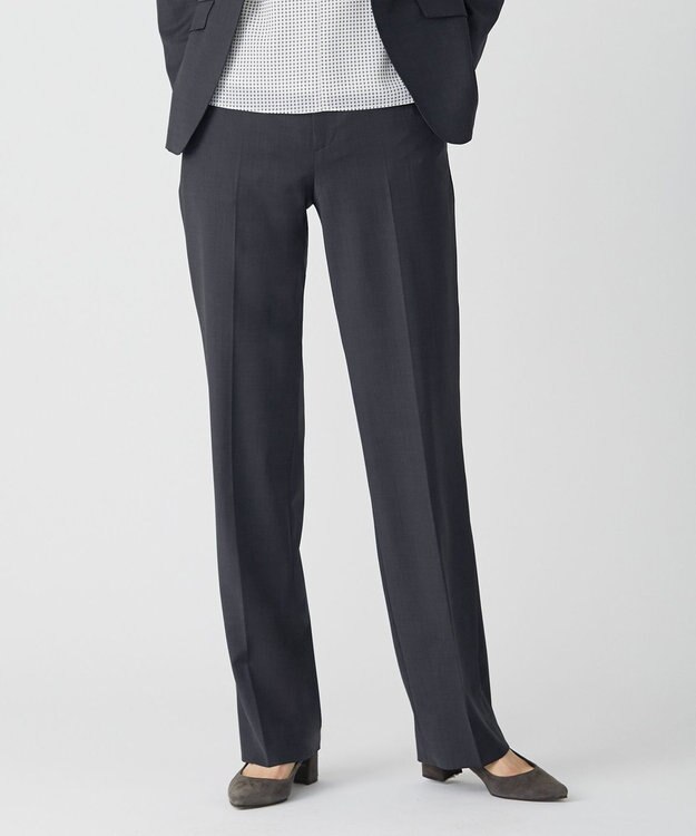 J.PRESS LADIES S BAHARIYE ストレート パンツ ネイビー系