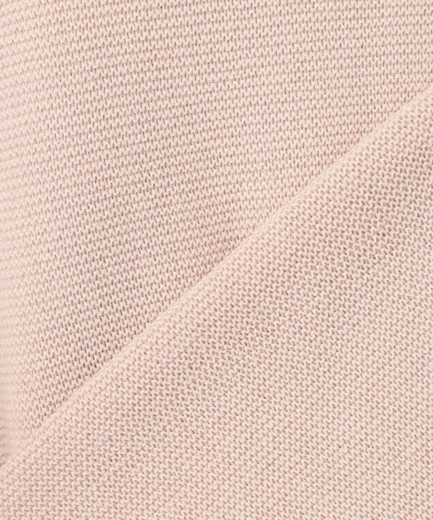 組曲 S 【WEB限定】コットンポリエステル5分袖リラクシー ニット グレージュ系