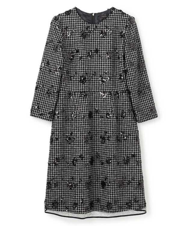 TOCCA SPANGLE OF FLOWER ドレス ブラック系5