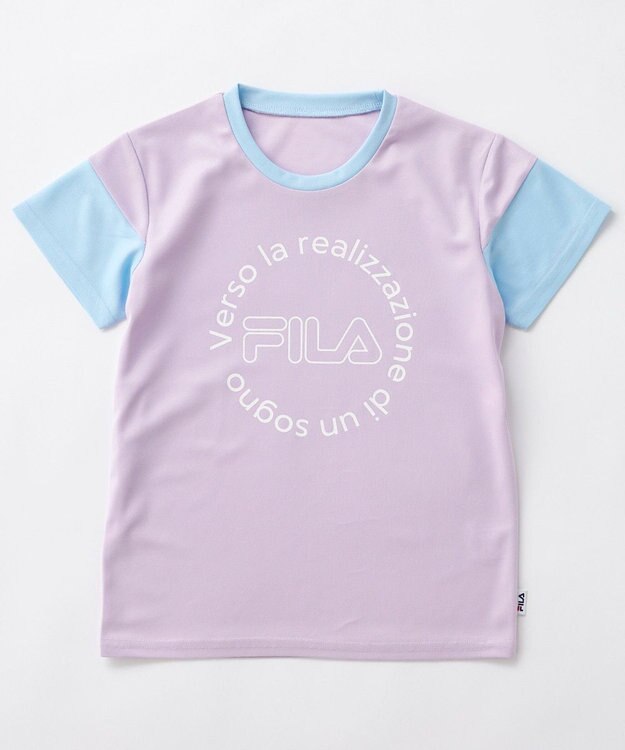 OP／FILA 【FILA】サークルロゴTシャツ ラベンダー
