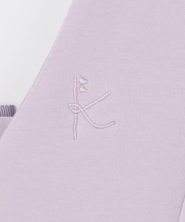 組曲 KIDS 【150-160㎝】ダンボールニット ジャンスカ ライラック系