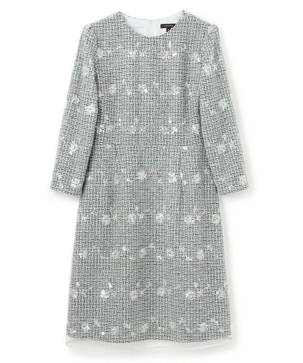 TOCCA SPANGLE OF FLOWER ドレス グリーン系5