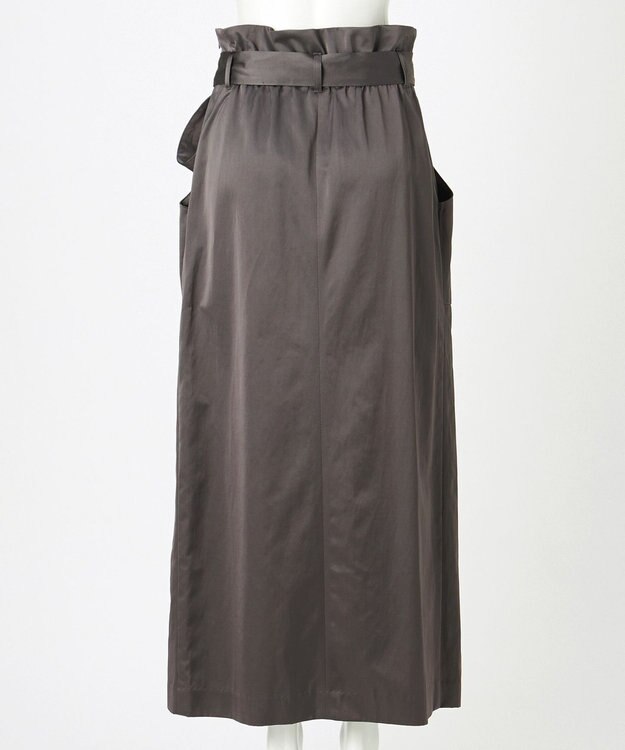 23区 【GOLD LABEL】コンパクトコットン ラップスカート グレー