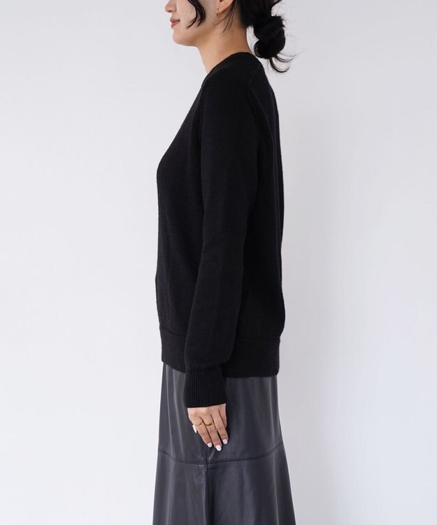 TOQUE 〈高垣麗子さんコラボ〉【ユニセックス】ベビーアルパカラグランニット 漆黒