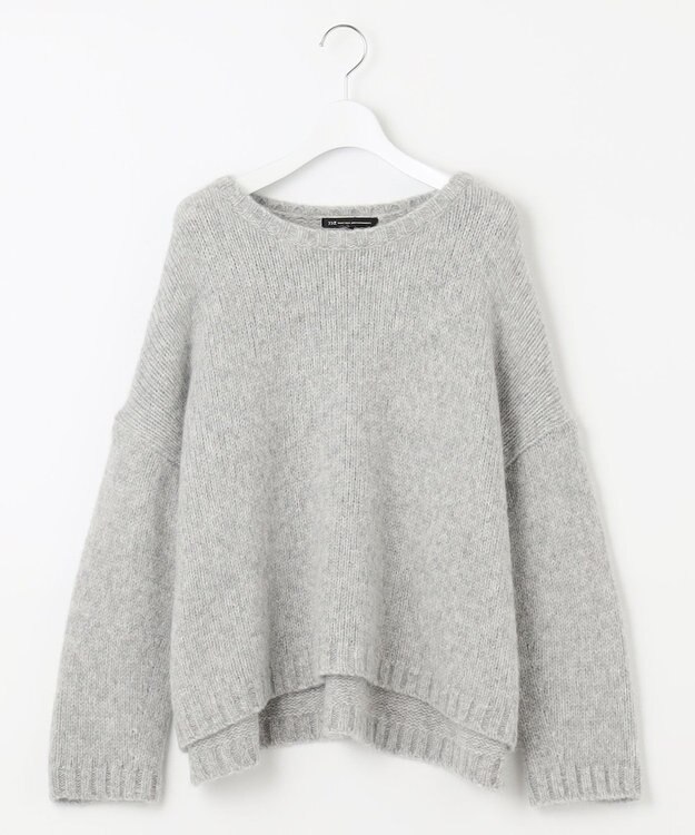 23区 【滝沢眞規子さん着用】ベビーアルパカ クロップド ニット ライトグレー系