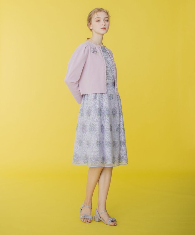 TOCCA 【洗える！】MINOSA KNIT カーディガン ラベンダー系