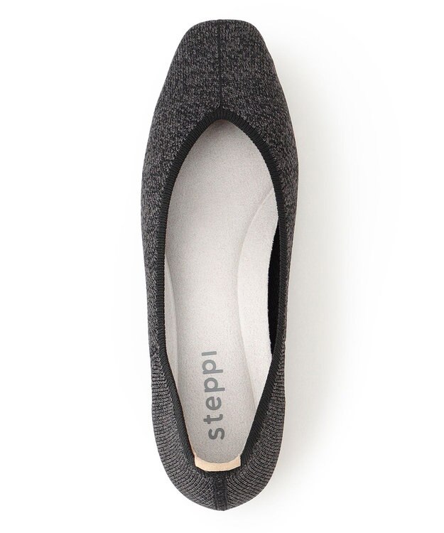 steppi 【洗える/撥水】 トリムスクエア パンプス ダークグレー