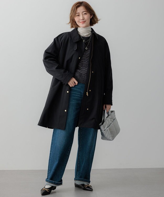 23区 S 【Oggi1月号/CLASSY.11月号掲載】スムージーコットン タートルネック ニット ホワイト系