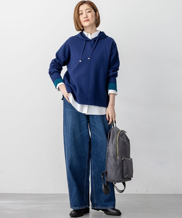 23区 【見上愛さん着用/RED CARD TOKYO×23区】カーヴィー デニム パンツ ミッドブルー系